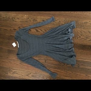 Blue/ gray long sleeve dress